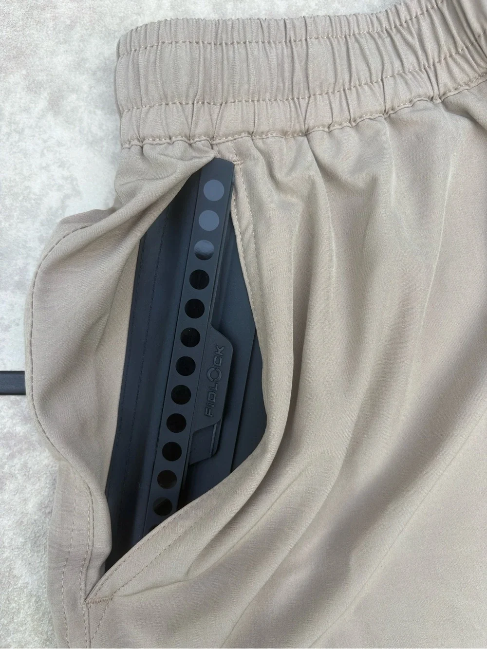 Irontide Men’s Swim Trunks. Waterproof pocket for cellphone, wallet, keys.